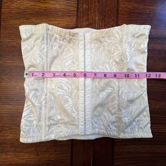 Maidenform Fleexees Cream Corsette Waist Nipper Instant Slimmer Shapewear Medium - Picture 4 of 7